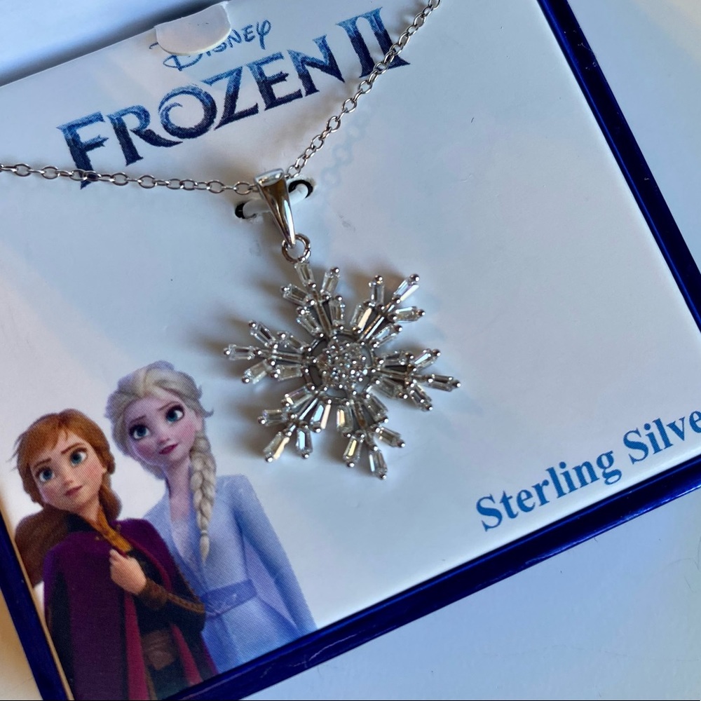 NWT Disney Frozen II Snowflake Necklace 925